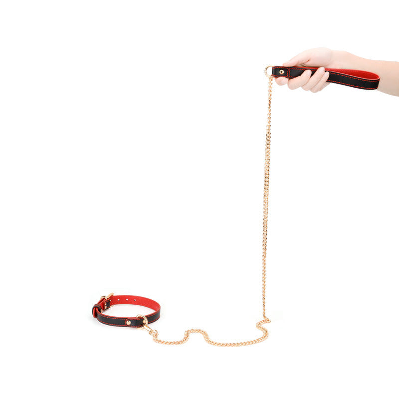 Set collare e guinzaglio in pelle Velvet Bond