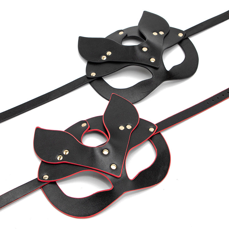 Maschera con orecchie e occhi di volpe