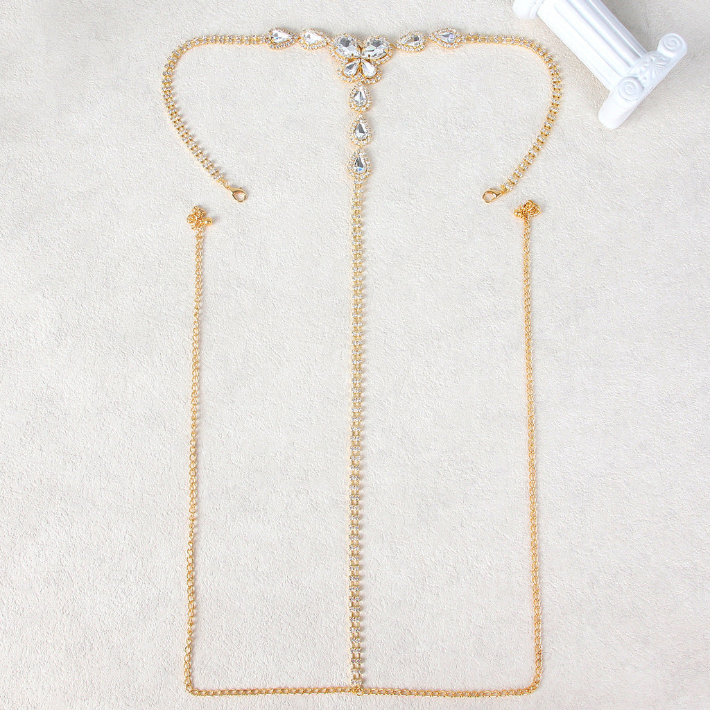 Perizoma Gioiello con Cristalli e Motivo Floreale ADEA