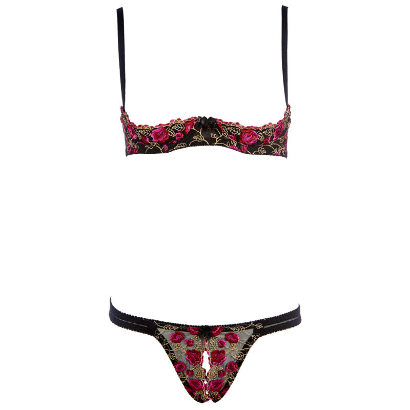 Completo intimo Rose Noir Seduction