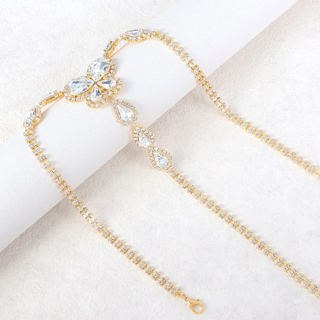 Perizoma Gioiello con Cristalli e Motivo Floreale ADEA