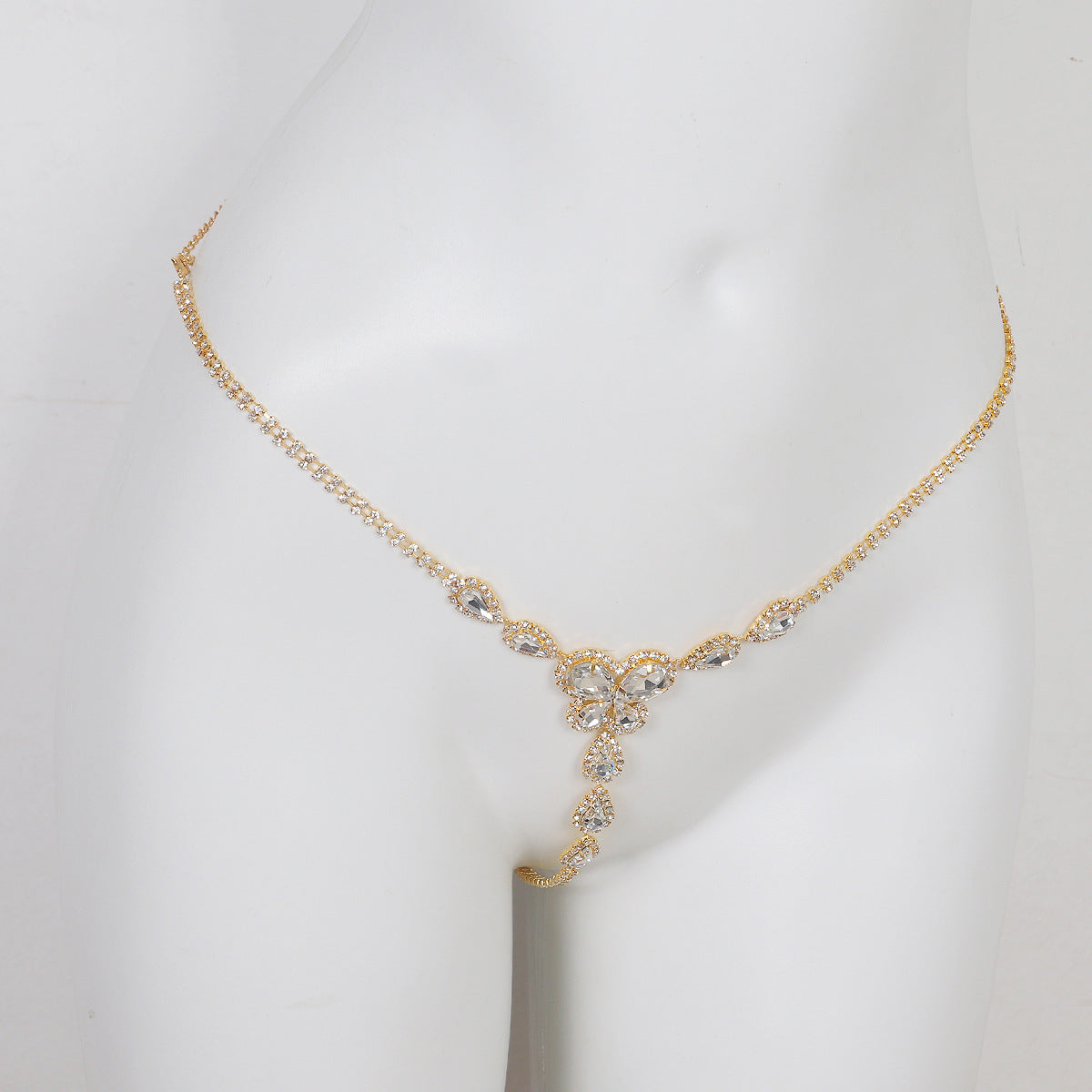 Perizoma Gioiello con Cristalli e Motivo Floreale ADEA