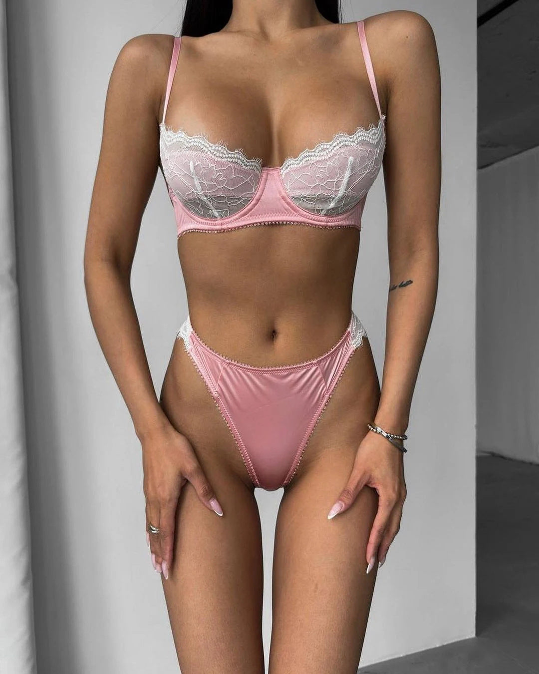 Completo Lingerie da Sposa in Pizzo ADEA