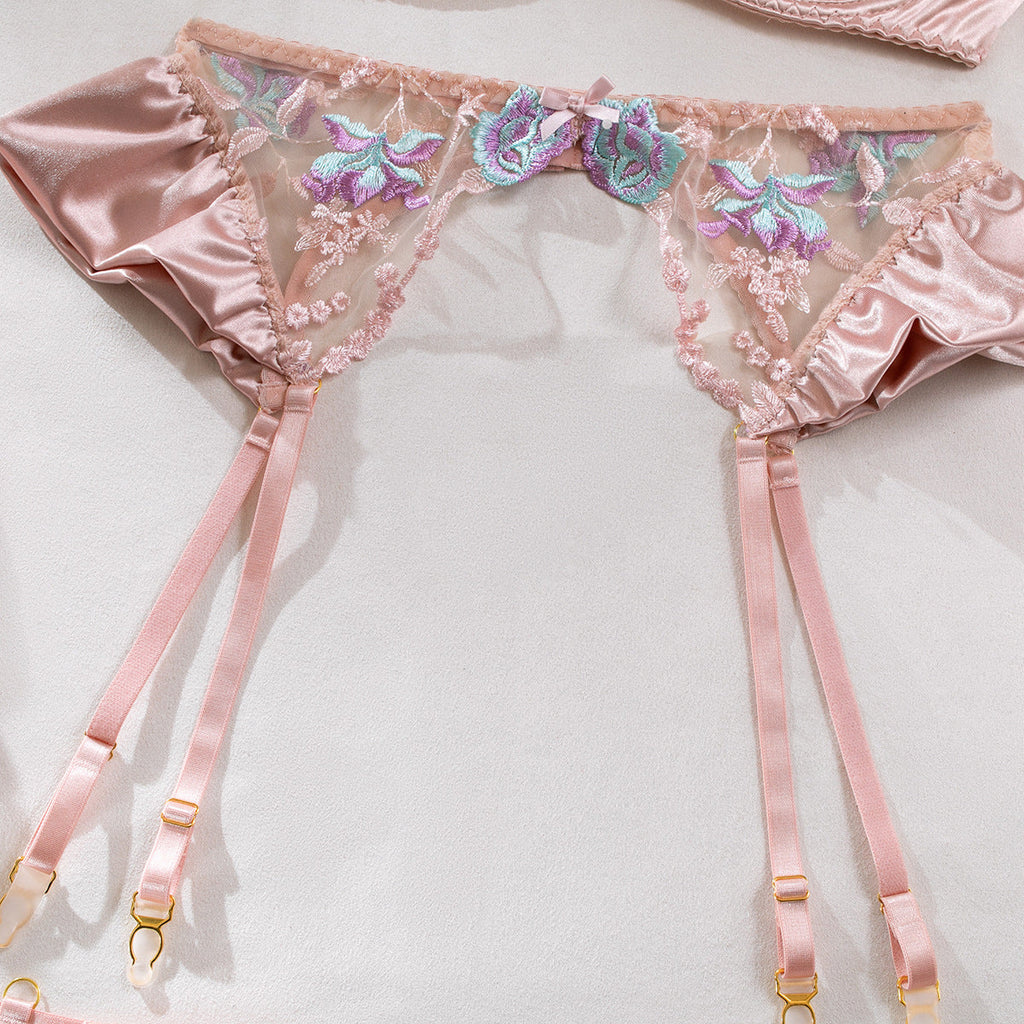 Set Lingerie in Pizzo e Raso Ricamato – Honeymoon Edition ADEA