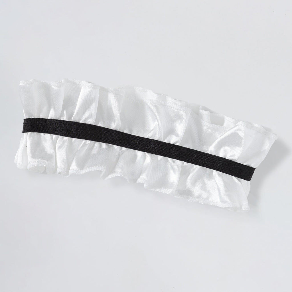 Set Lingerie Sensual Sheer Maid in Tulle Nero ADEA