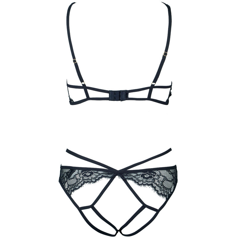 Completo intimo con pizzo nero