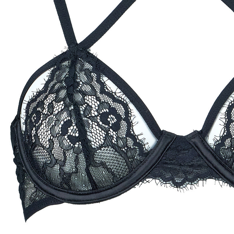 Completo intimo con pizzo nero