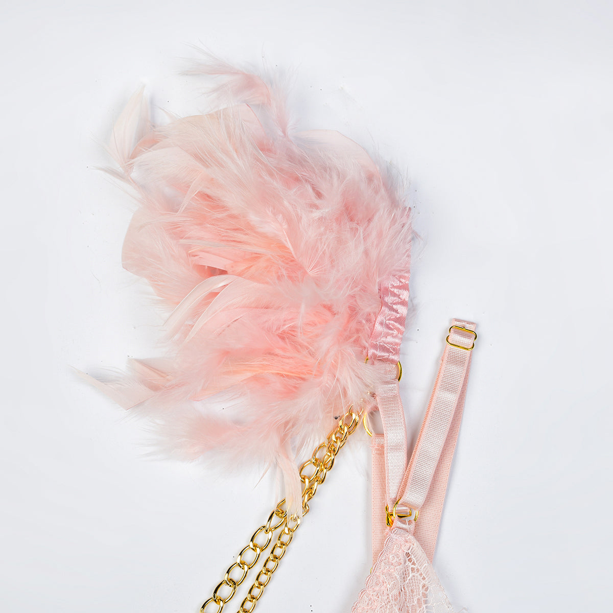 Completo intimo di lusso in pizzo Feathered Elegance