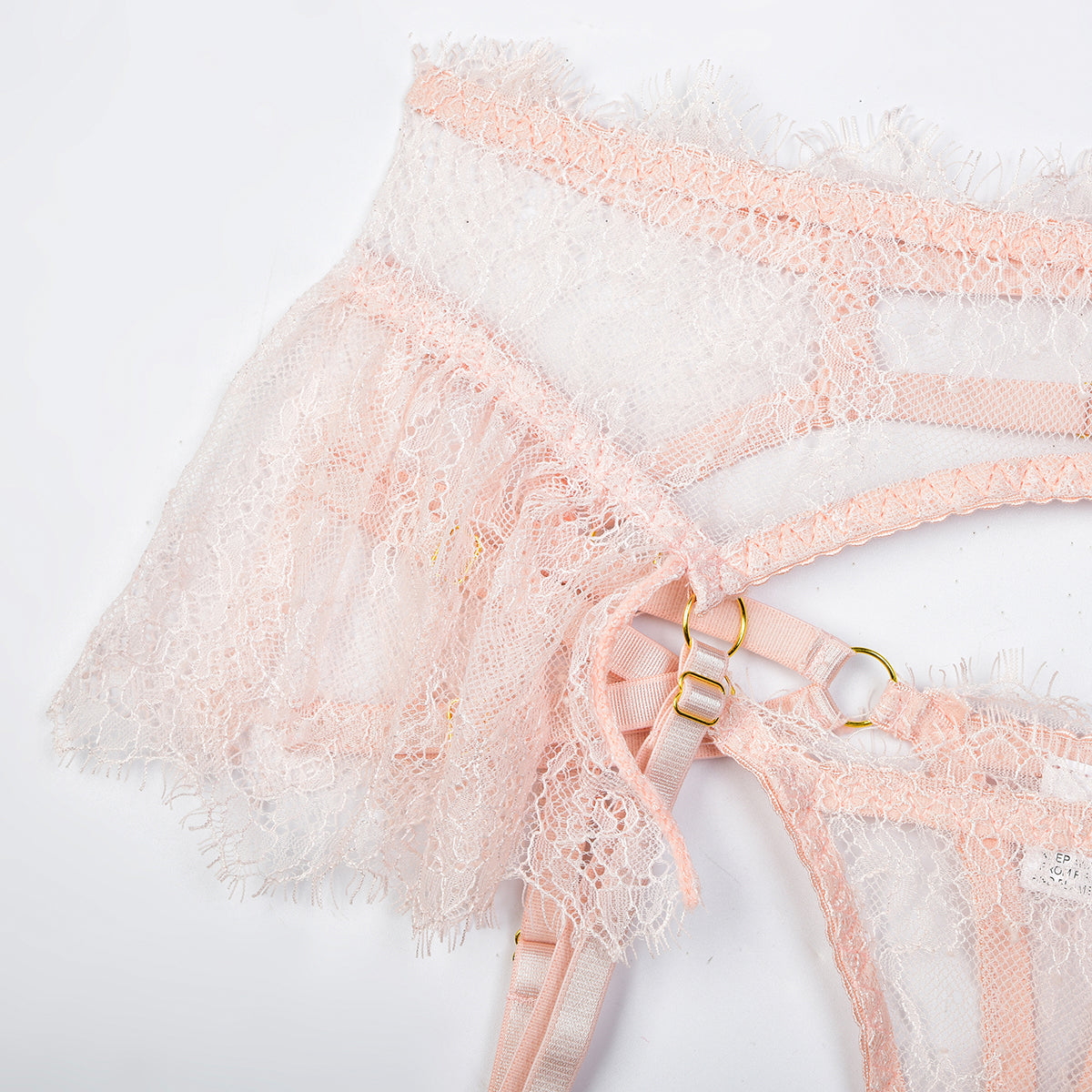 Completo intimo di lusso in pizzo Feathered Elegance