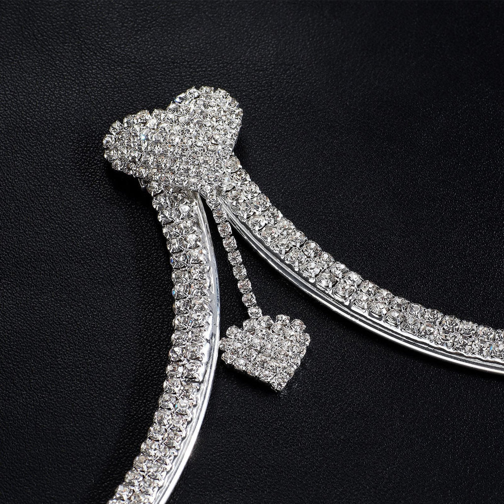 Cuore di Cristallo – Set con Reggiseno a Gabbia e Frange Luminose ADEA