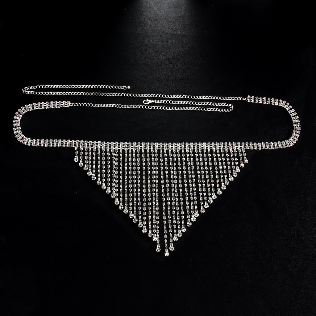 Cuore di Cristallo – Set con Reggiseno a Gabbia e Frange Luminose ADEA