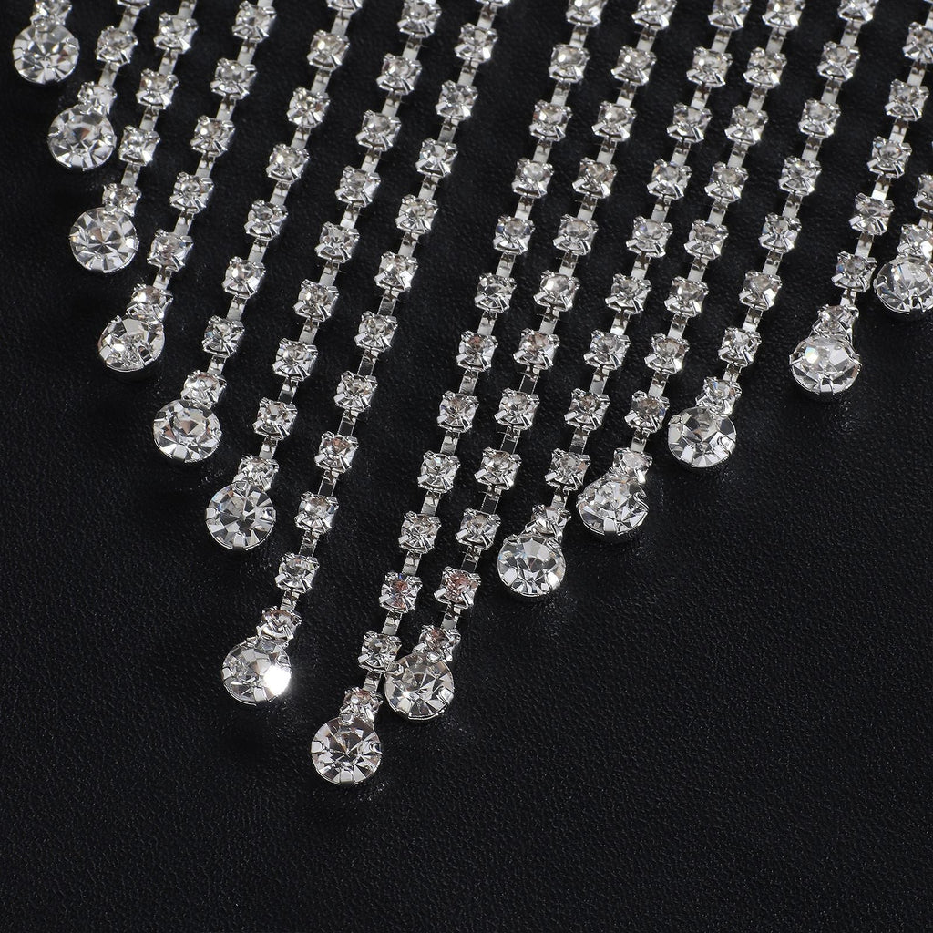 Cuore di Cristallo – Set con Reggiseno a Gabbia e Frange Luminose ADEA