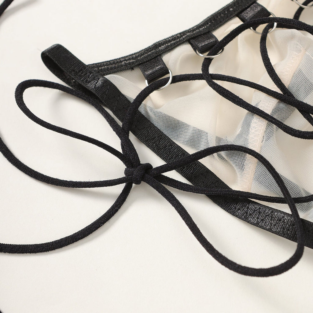 Set Lingerie Midnight Rebel in Pizzo e Tulle ADEA