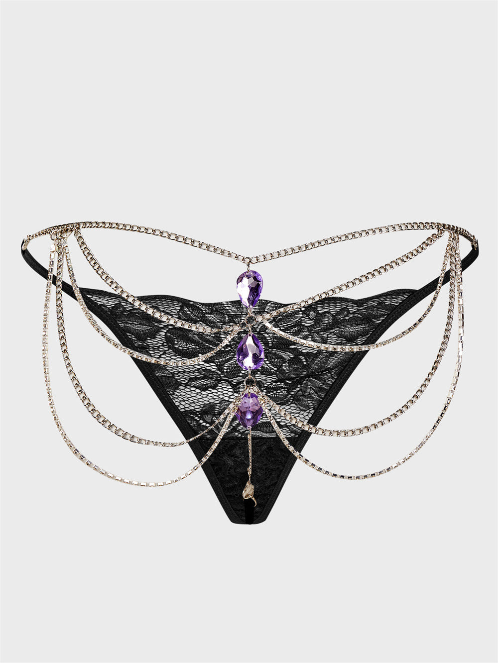 Midnight Sparkle Rhinestone Thong. Buy 3 and get 1 FREE!