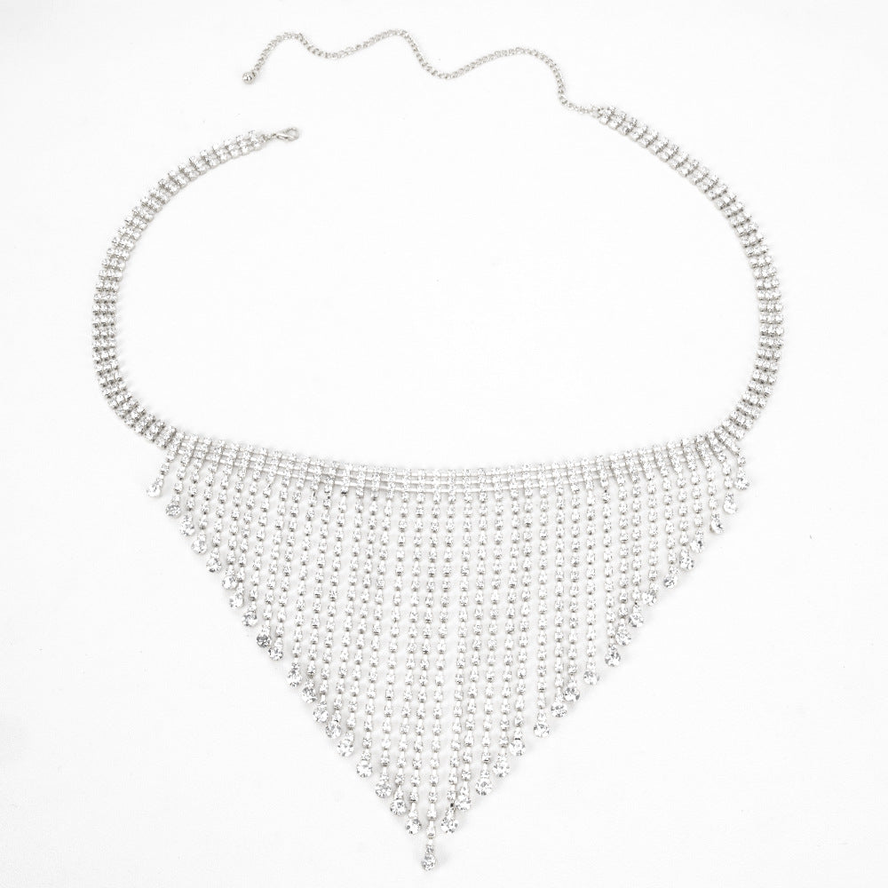 Catena Corpo Rhinestone Fringe Adornment ADEA