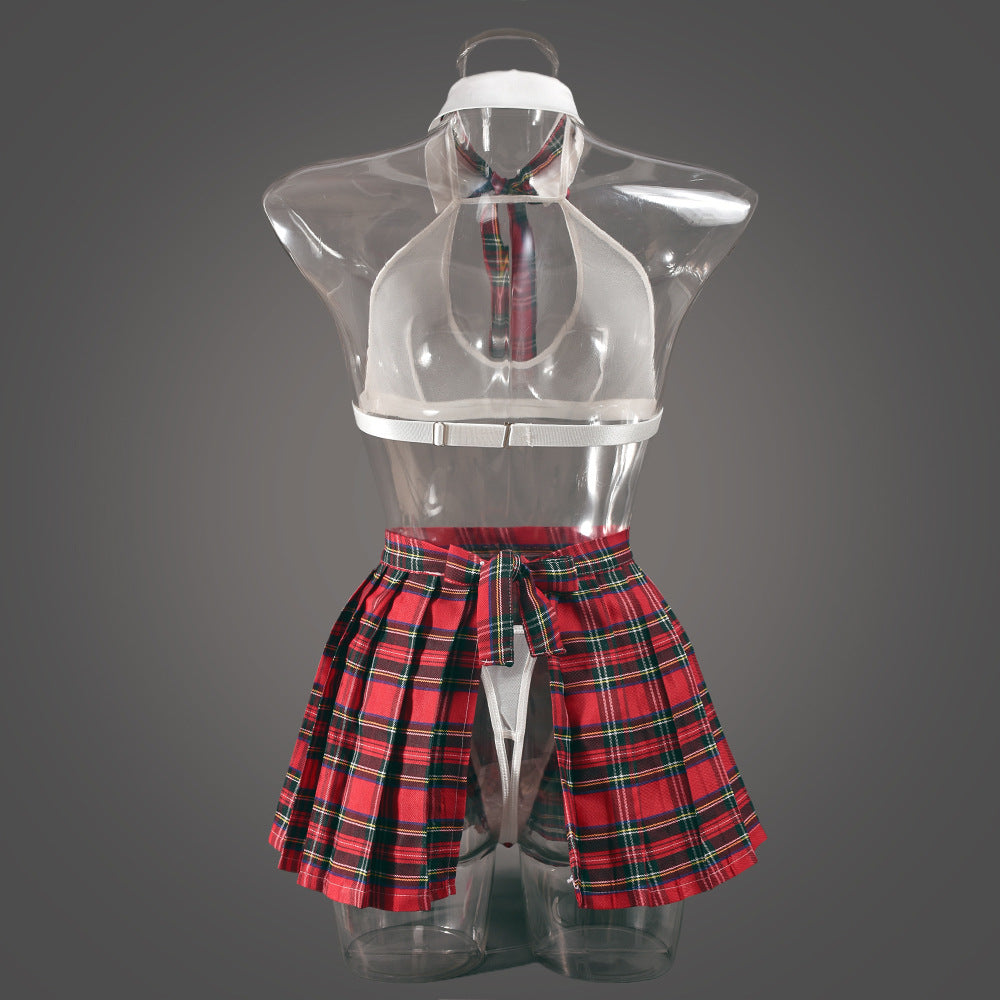 Completo Plaid Seduction in Tulle Trasparente ADEA