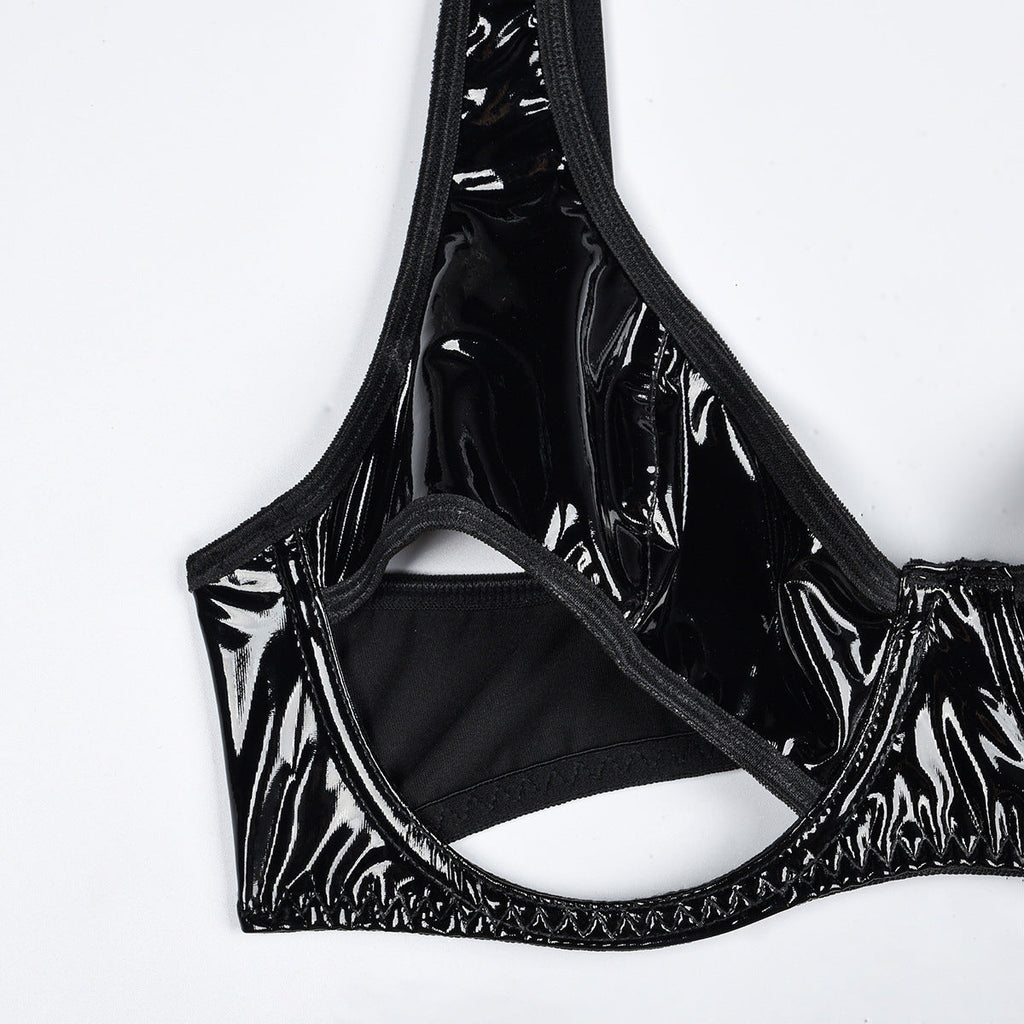 Completo Lingerie Obsidian Elegance a 3 Pezzi ADEA